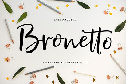 Bronetto Script Font Great Studio 