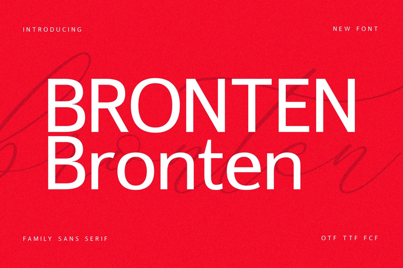 Bronten Typeface Font Storytype Studio 