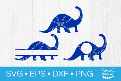 Brontosaurus Dinosaur SVG SavanasDesign 