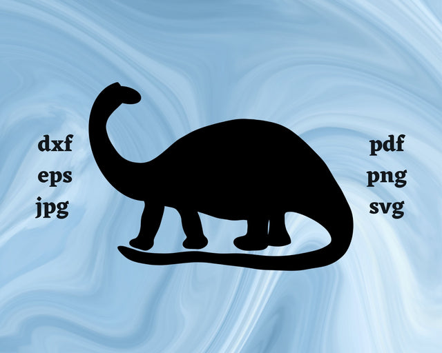 Brontosaurus SVG Cut File SVG Northern Light SVG 