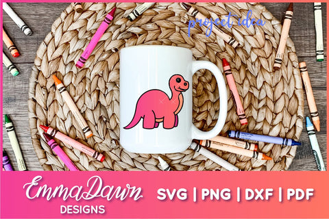 Brontosaurus SVG | Dinosaur SVG SVG Emma Dawn Designs 