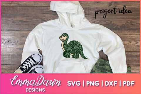 Brontosaurus SVG | Dinosaur SVG SVG Emma Dawn Designs 