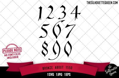 Bronze About 1550 numerals SVG Loveleen Kaur 
