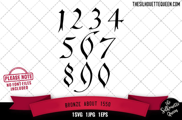 Bronze About 1550 numerals SVG Loveleen Kaur 