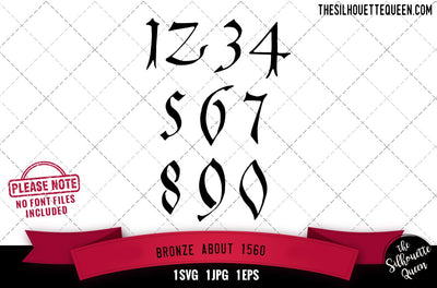 Bronze About 1560 numerals SVG Loveleen Kaur 