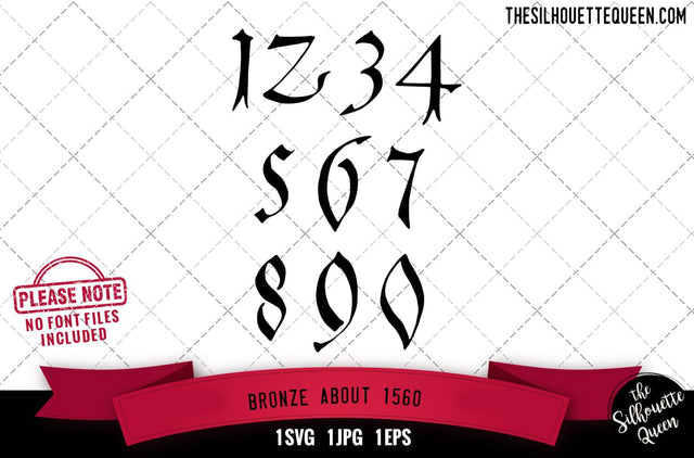 Bronze About 1560 numerals SVG Loveleen Kaur 
