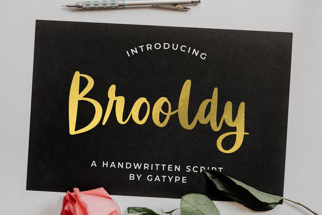 Brooldy Font gatype 