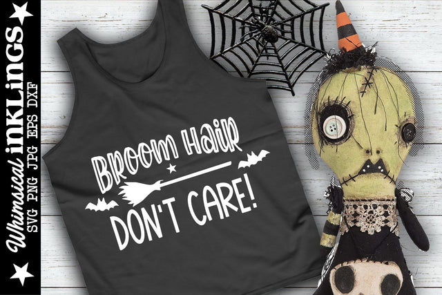 Broom Hair-Witch-Halloween SVG SVG Whimsical Inklings 