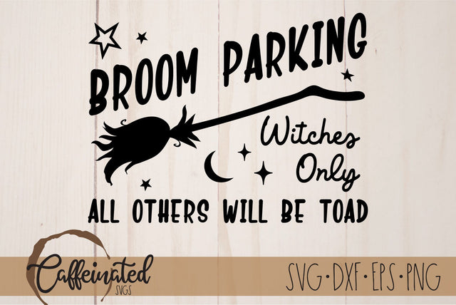 Broom Parking, Halloween SVG SVG Caffeinated SVGs 