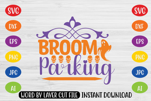 Broom Parking SVG CUT FILE SVG MStudio 