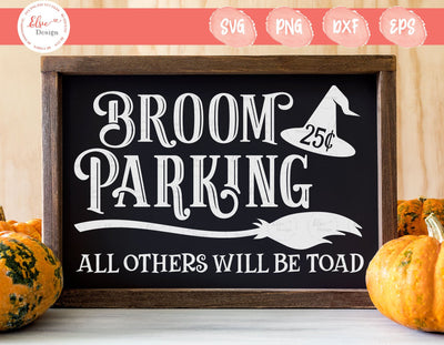 Broom Parking - SVG, PNG, DXF, EPS SVG Elsie Loves Design 