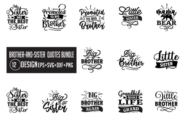 Brother-and-Sister SVG bundle 12 design SVG Nurstore 