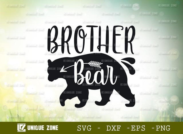 Brother Bear | Brother | Bear | Bear Family | Typography Design | T-shirt Design SVG Unique Zone 