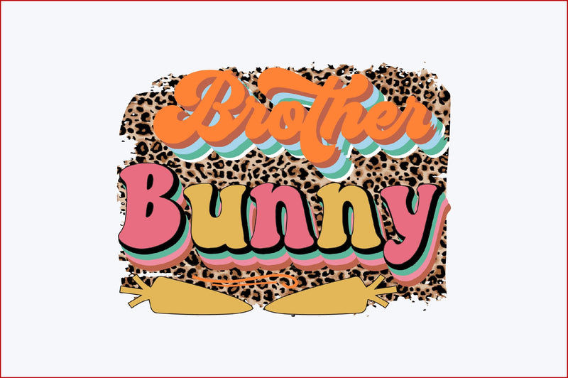 Brother Bunny Sublimation SVGArt 