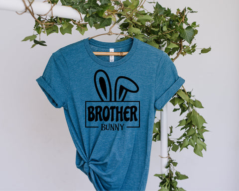Brother Bunny svg, Easter svg, Easter svg Files, Easter svg Kids, Easter svg Boys, Easter svg Files for Cricut, Easter Sublimation png, dxf SVG Fauz 