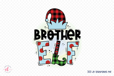 Brother Elf - Kids Christmas Sublimation Design Sublimation CraftLabSVG 