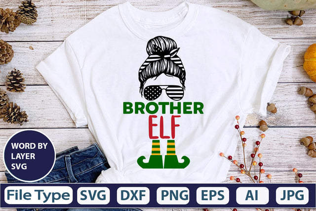 Brother Elf SVG Cut File SVG DesignPlante 503 