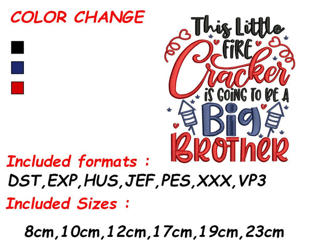 Brother Embroidery, Big Brother, New Brother, Big Brother Gift, Gift for New Brother, Baby Embroidery Embroidery/Applique DESIGNS SVG Digital Designer 