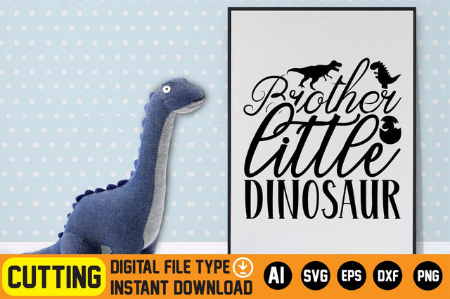 Brother Little Dinosaur SVG CraftlabSvg29 