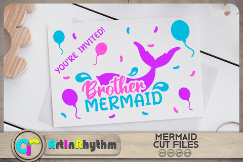 Brother mermaid SVG / Family mermaid SVG SVG Artinrhythm shop 