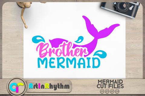 Brother mermaid SVG / Family mermaid SVG SVG Artinrhythm shop 