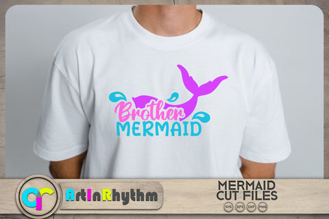 Brother mermaid SVG / Family mermaid SVG SVG Artinrhythm shop 