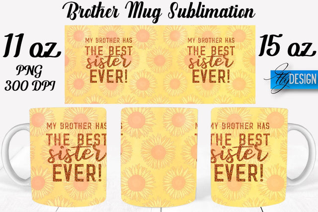 Brother Mug Sublimation | Coffee 11 Oz | 15 Oz Mug Sublimation Sublimation Fly Design 