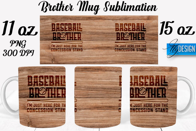Brother Mug Sublimation | Coffee 11 Oz | 15 Oz Mug Sublimation Sublimation Fly Design 