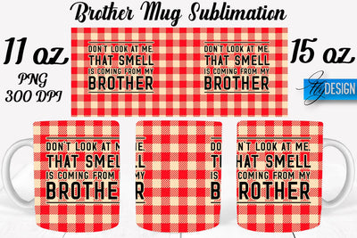 Brother Mug Sublimation | Coffee 11 Oz | 15 Oz Mug Sublimation Sublimation Fly Design 