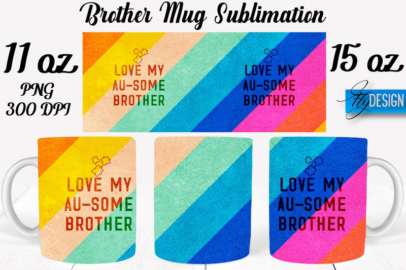 Brother Mug Sublimation | Coffee 11 Oz | 15 Oz Mug Sublimation Sublimation Fly Design 