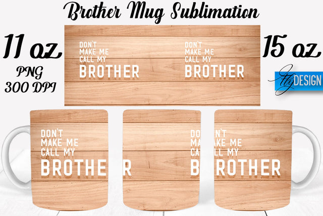 Brother Mug Sublimation | Coffee 11 Oz | 15 Oz Mug Sublimation Sublimation Fly Design 