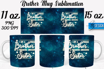 Brother Mug Sublimation | Coffee 11 Oz | 15 Oz Mug Sublimation Sublimation Fly Design 