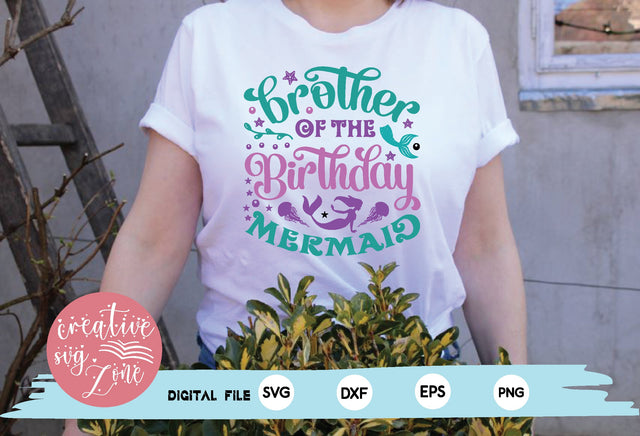 brother of the birthday mermaid SVG md faruk hossain 