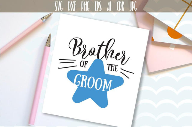 Brother Of The Groom SVG, DXF, EPS, PNG SVG VectorSVGdesign 