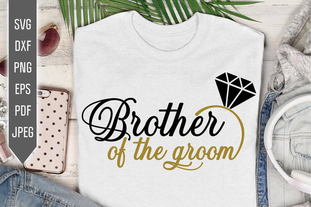 Brother of the Groom Svg. Wedding Svg. Bachelor Svg. Wedding Roles Svg. Wedding Party Svg. Cricut, Silhouette, Iron On, Dxf, Eps, Png, Pdf SVG Mint And Beer Creations 