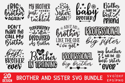 Brother & Sister Bundle SVG md faruk hossain 