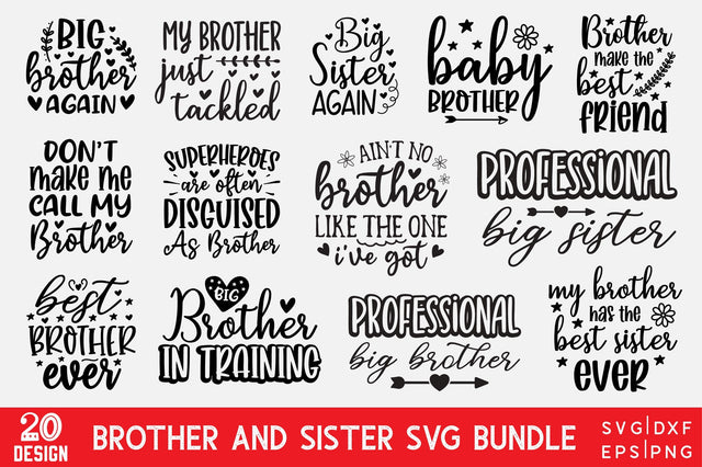 Brother & Sister Bundle SVG md faruk hossain 
