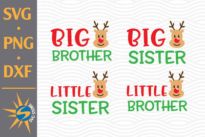 Brother, Sister Reindeer SVG, PNG, DXF Digital Files Include SVG SVGStoreShop 