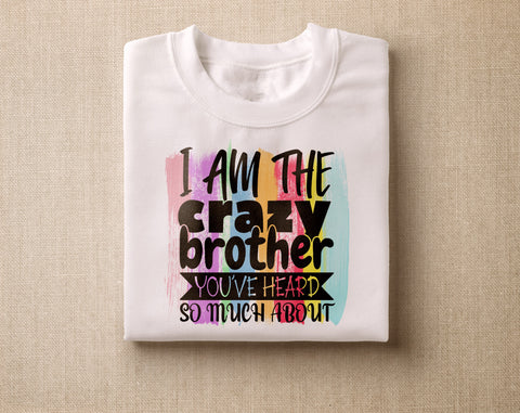Brother Sublimation Designs Bundle, 6 Brother Quotes PNG Files, Brother Shirt PNG, Because I Have A Brother I'll Always Have A Friend PNG, Best Brother Ever PNG Sublimation HappyDesignStudio 