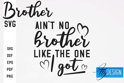 Brother SVG | Brother Quotes Design | Family SVG SVG Fly Design 