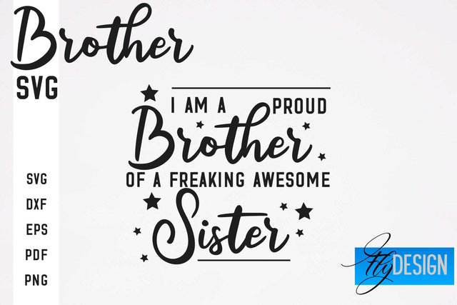 Brother SVG | Brother Quotes Design | Family SVG SVG Fly Design 