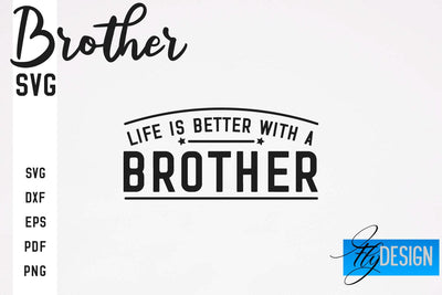 Brother SVG | Brother Quotes Design | Family SVG SVG Fly Design 