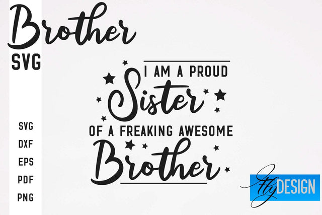 Brother SVG | Brother Quotes Design | Family SVG SVG Fly Design 