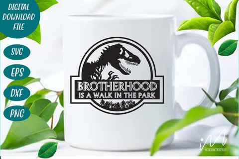 Brotherhood is a walk in the park svg, Brotherhood t shirt, Brotherhood cricut, gift for brother svg, cousin svg, Jurassic park svg SVG Isabella Machell 