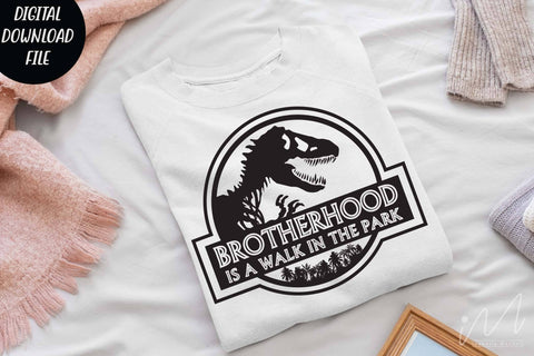 Brotherhood is a walk in the park svg, Brotherhood t shirt, Brotherhood cricut, gift for brother svg, cousin svg, Jurassic park svg SVG Isabella Machell 