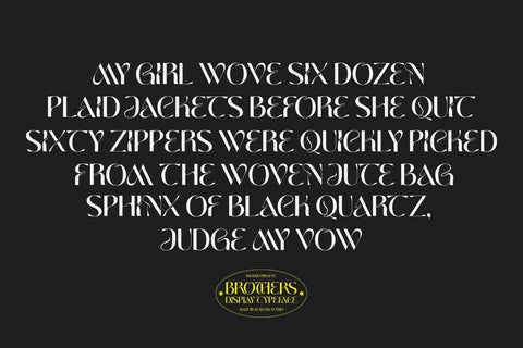 Brothers | DISPLAY TYPEFACE Font studioalmeera 
