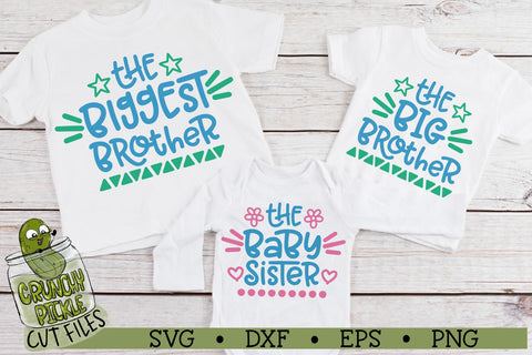 Brothers & Sisters Sibling Mini Bundle SVG SVG Crunchy Pickle 