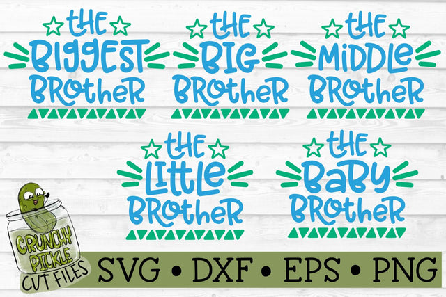 Brothers SVG Cut File SVG Crunchy Pickle 