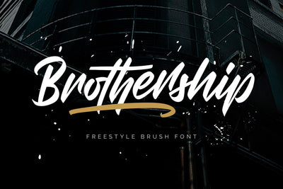Brothership - Freestyle Brush Font Font Arterfak Project 