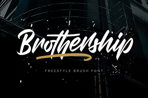 Brothership - Freestyle Brush Font Font Arterfak Project 